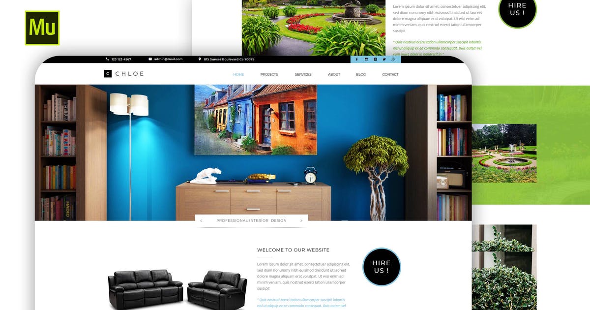Chloe – Interior and Exterior Muse Template
