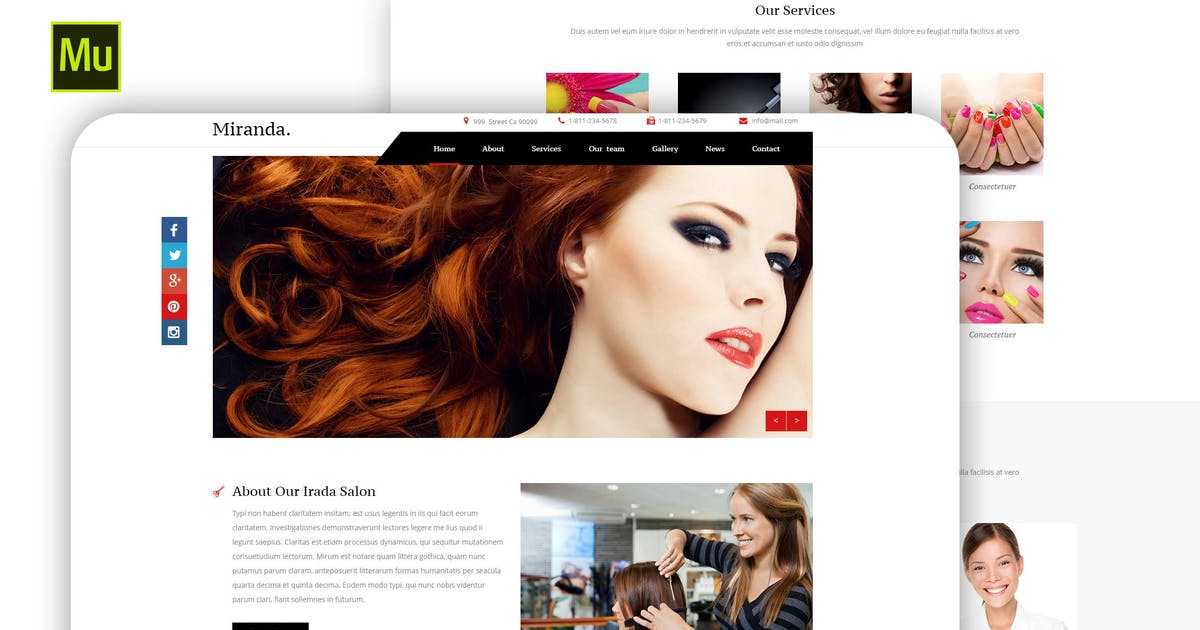 Miranda – Beauty and Nail Salon Muse Template