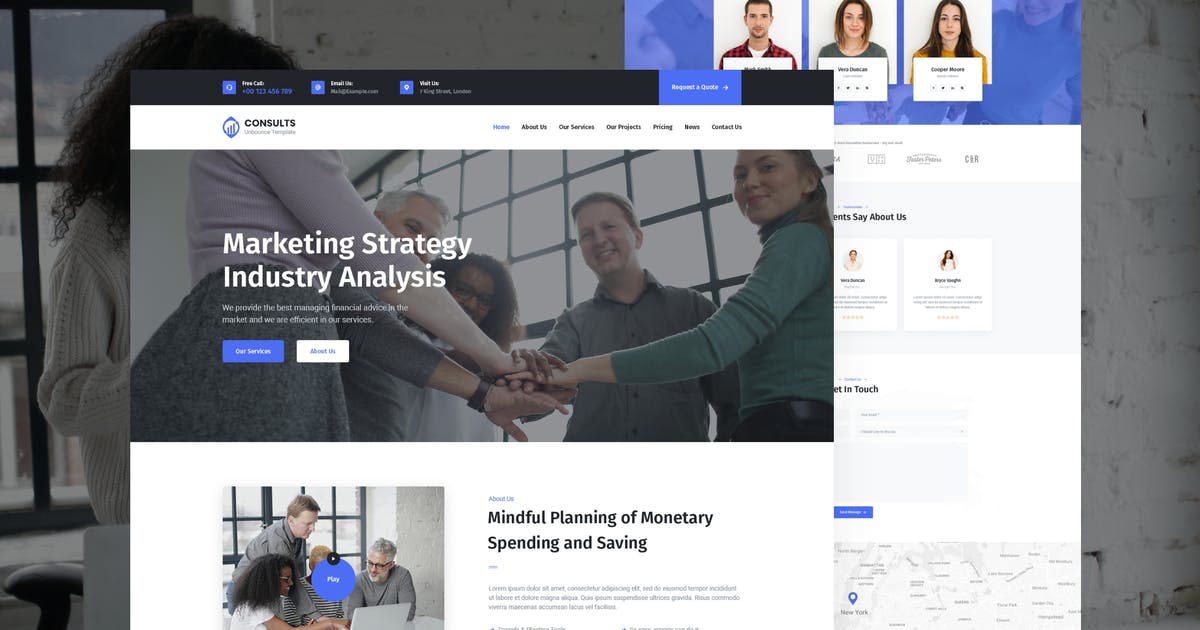 Consults – Consulting and Finance Unbounce Landing