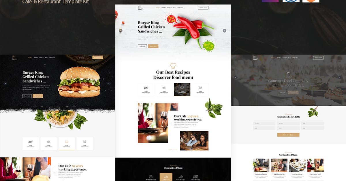 Superv Cafe – Restaurant Elementor Template Kit