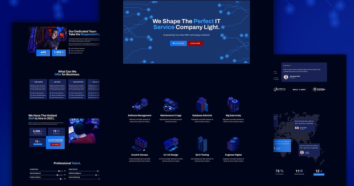 iDea – Technology & IT Network Service Elementor Template Kit
