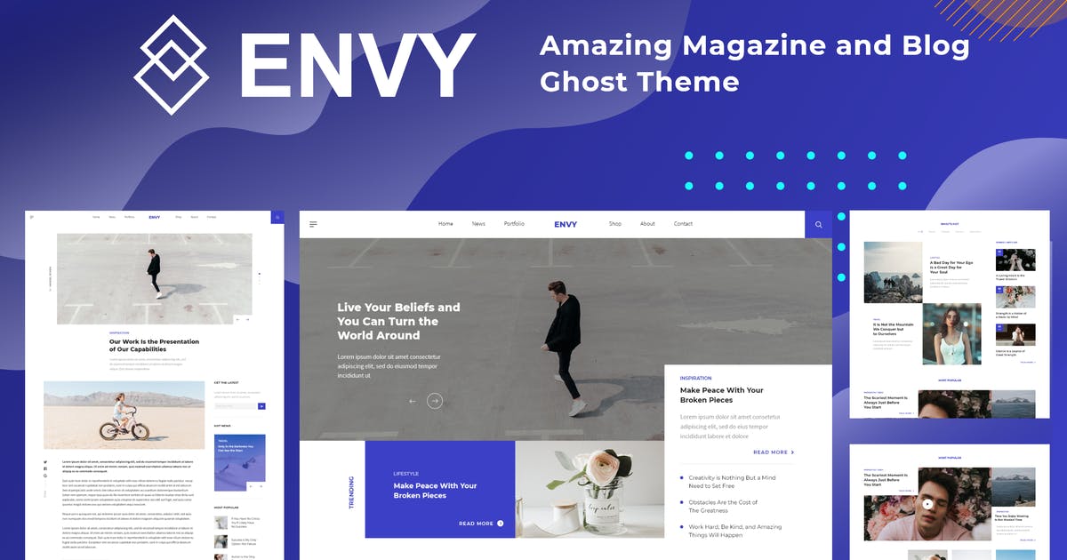 Envy – Blog and Magazine Ghost Theme