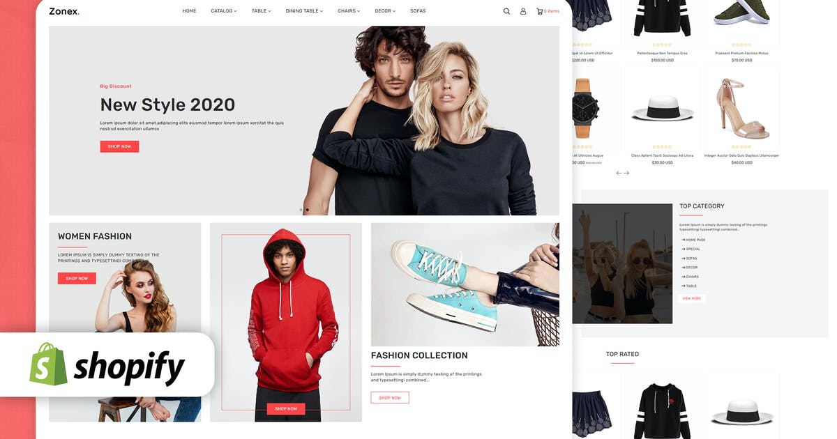 Zonex Multipurpose E-commerce Shopify Template