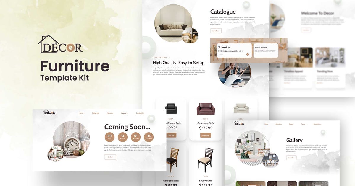 Decor – Furniture & Interior Design Elementor Template Kit