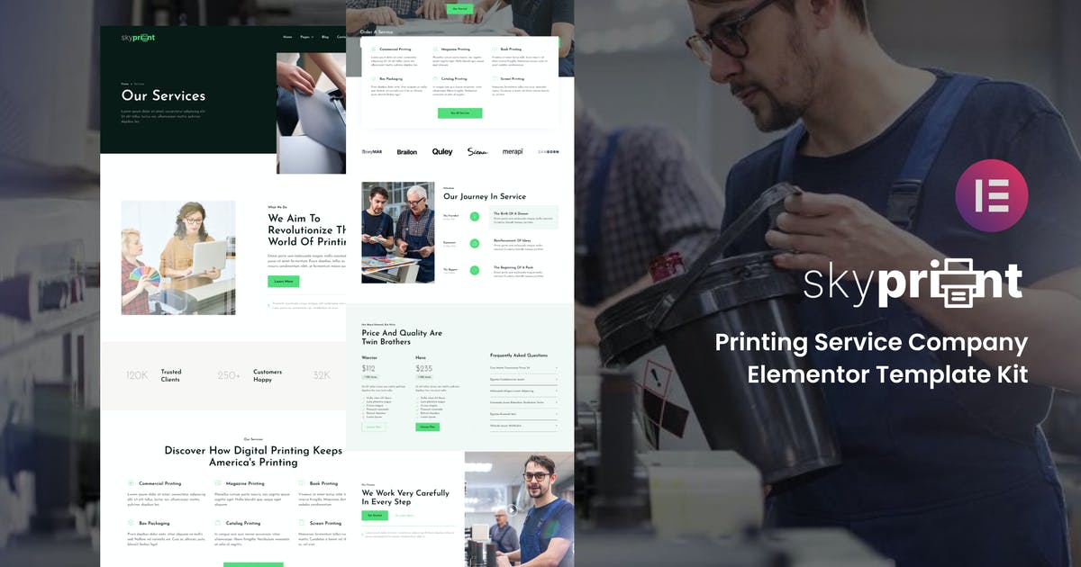Skyprint – Printing Service Company Elementor Template Kit