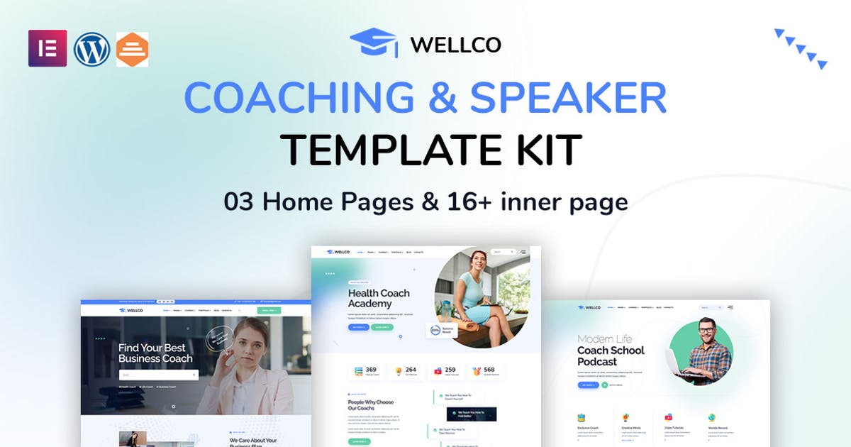 Wellco – Coaching & Speaker Elementor Template Kit