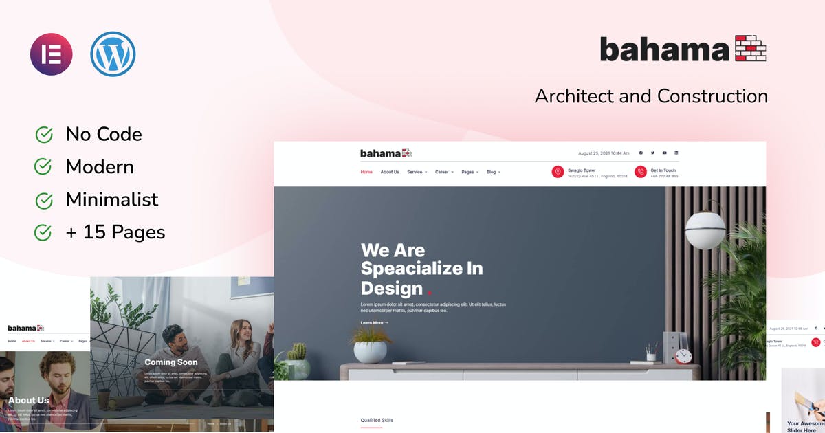 Bahama Contractor & Architect Elementor Template Kit