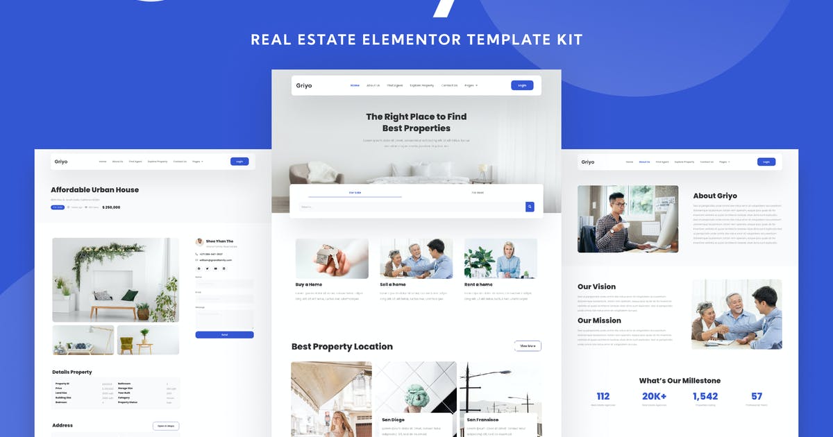 Griyo – Real Estate Elementor Template Kit