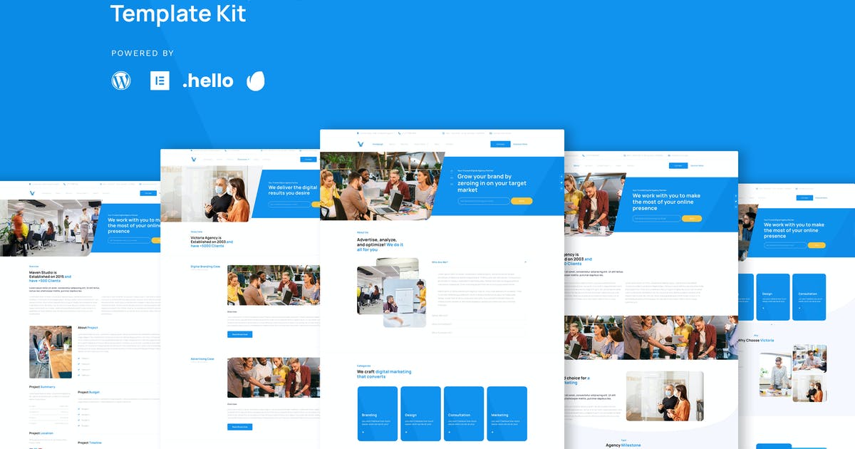 Victoria – Agency & Business Elementor Template Kit