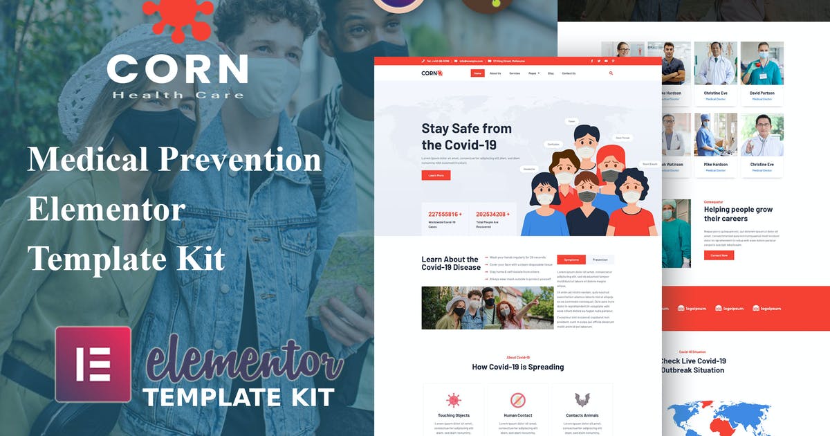 Corn – Medical Prevention Elementor Template Kit