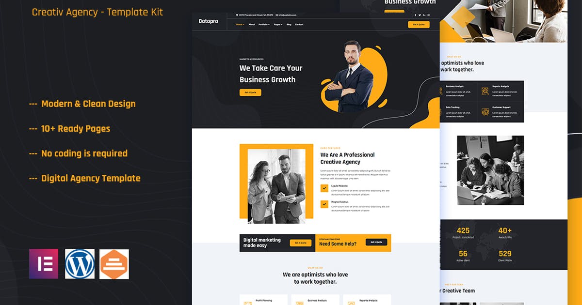 Datapro – Creativ Agency Elementor Template Kit