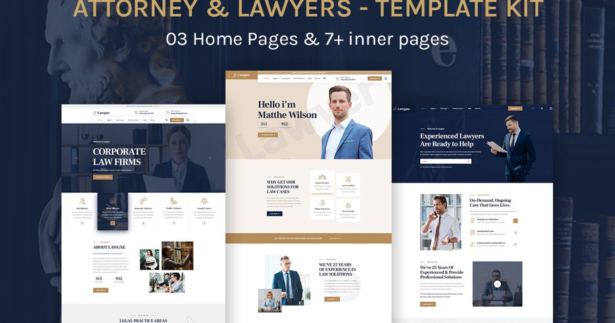 Lawgne – Attorney & Lawyers Elementor Template Kit
