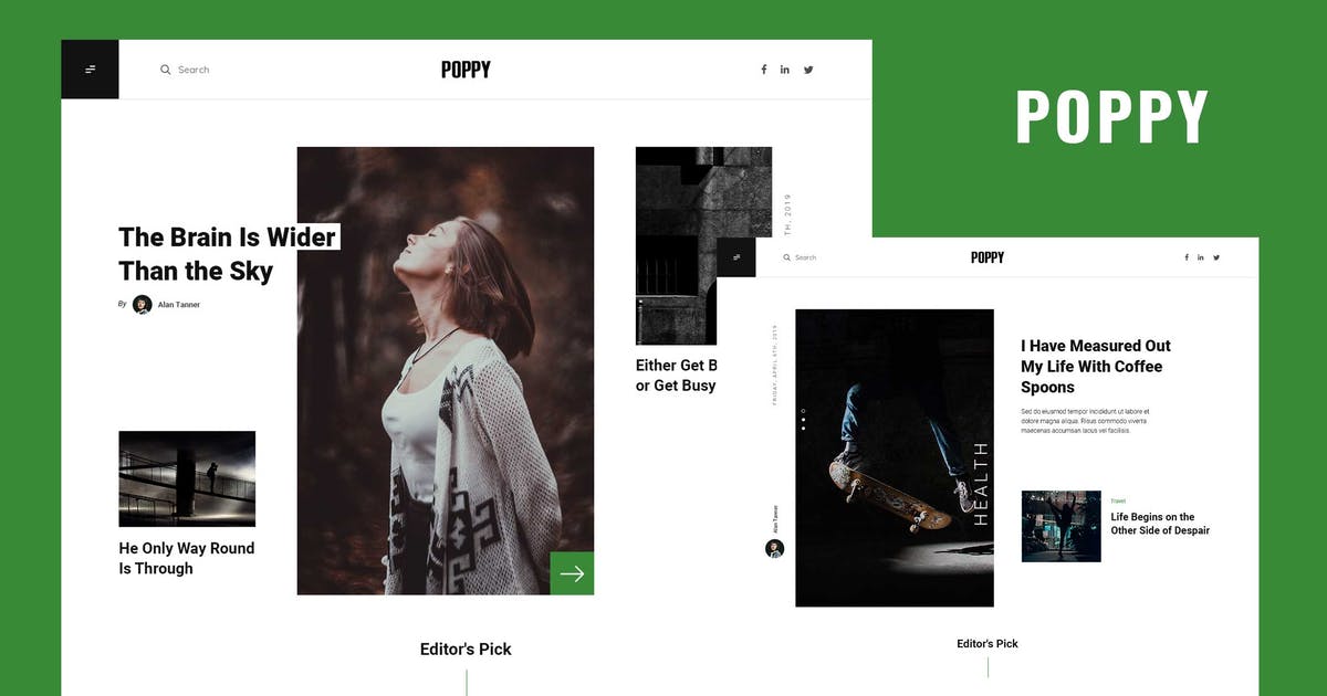Poppy – Blog and Magazine Ghost Theme