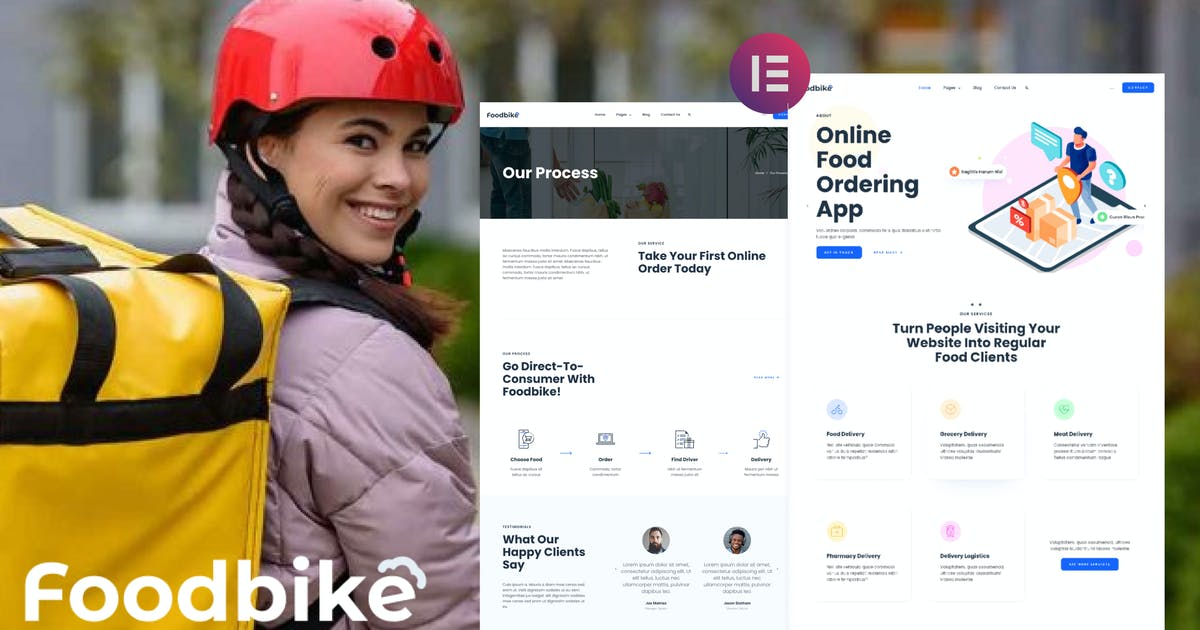 Foodbike – Food Delivery Elementor Template Kit