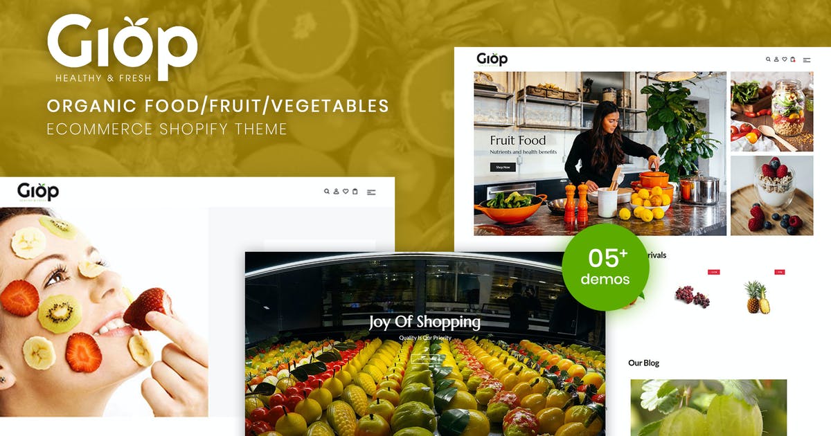 Giop | Organic Food/Fruit/Vegetables Shopify Theme