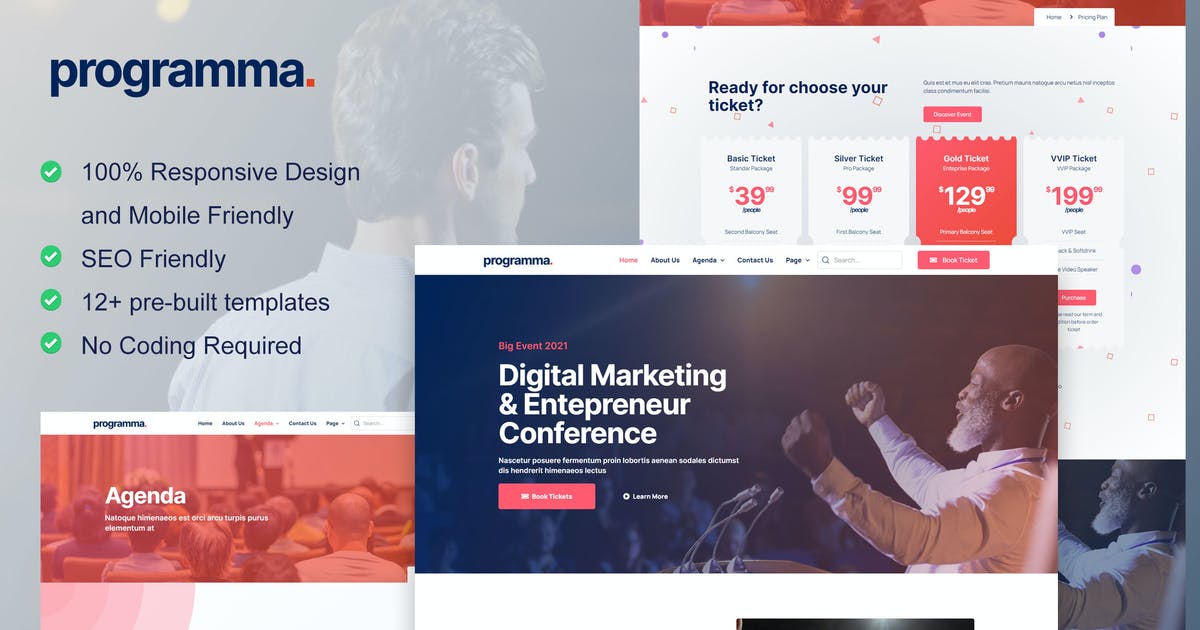 Programma – Event & Conference Elementor Template Kit