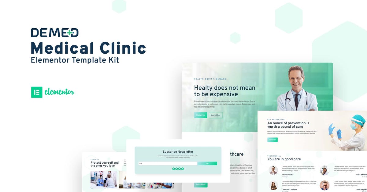 Demed – Medical Clinic Elementor Template Kit