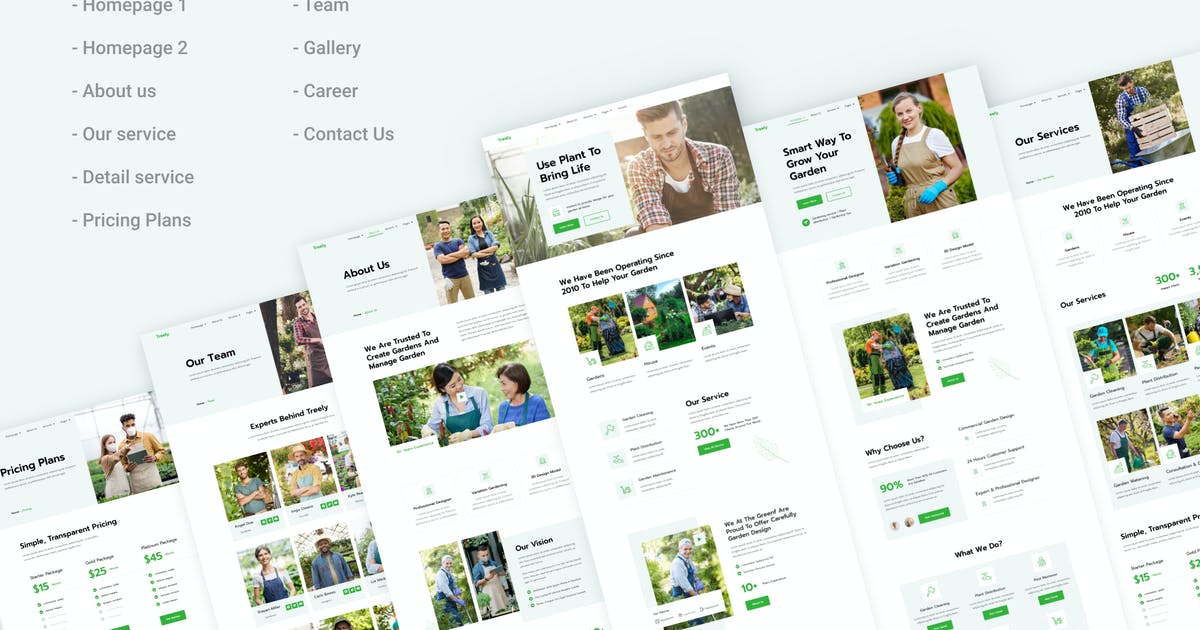 Treely | Landscape & Gardening Elementor Template Kit