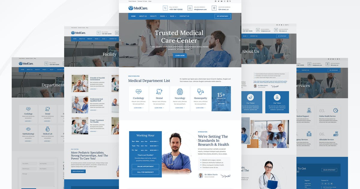 Medcare – Health Care & Medical Elementor Template Kit