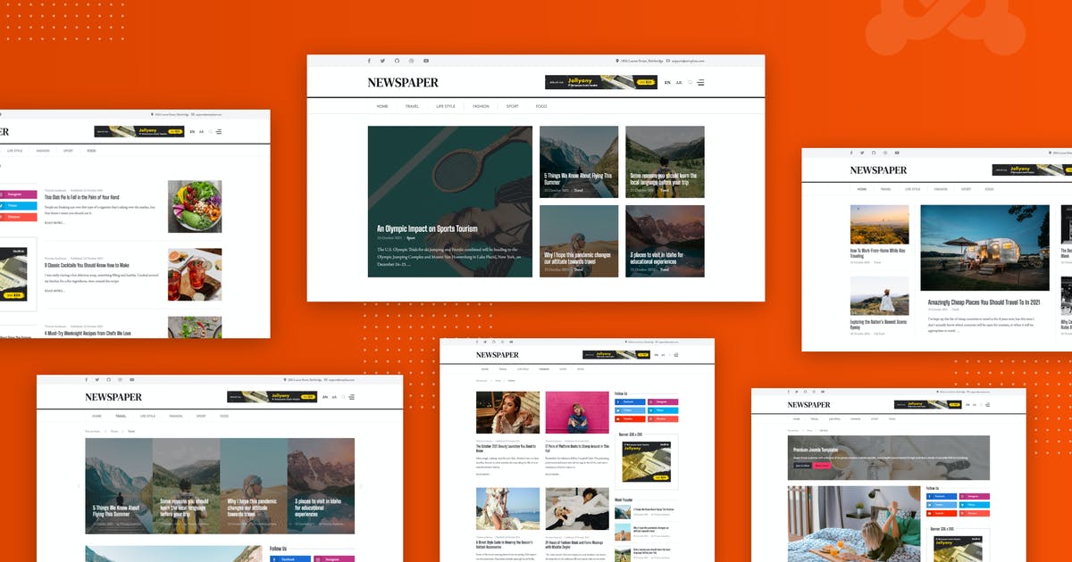 Newspaper – Magazine, News Joomla 4 Template