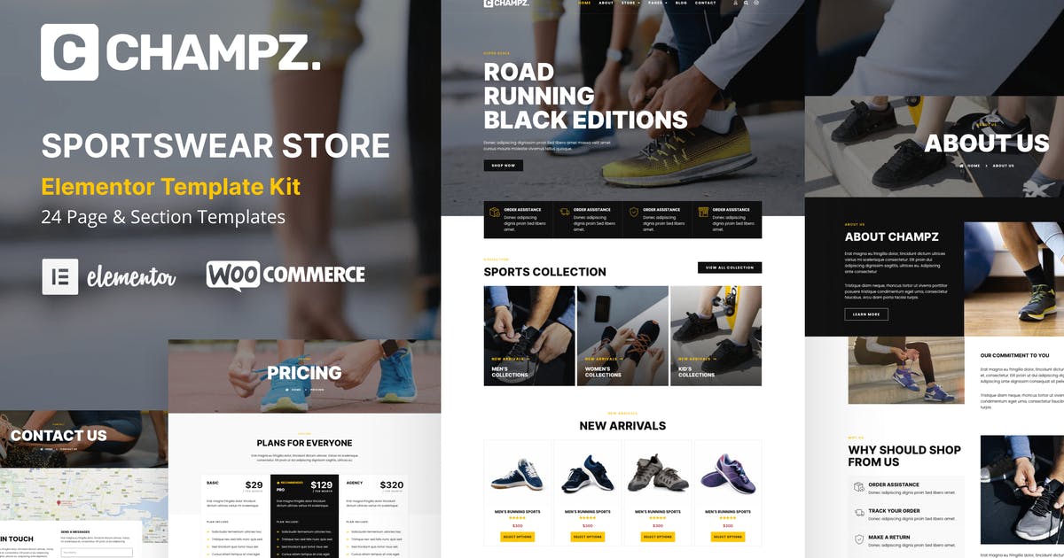 Champz – Sneakers & Sports Apparel Online Store Template Kit