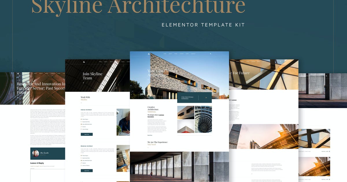 Skyline – Architecture Elementor Template Kit