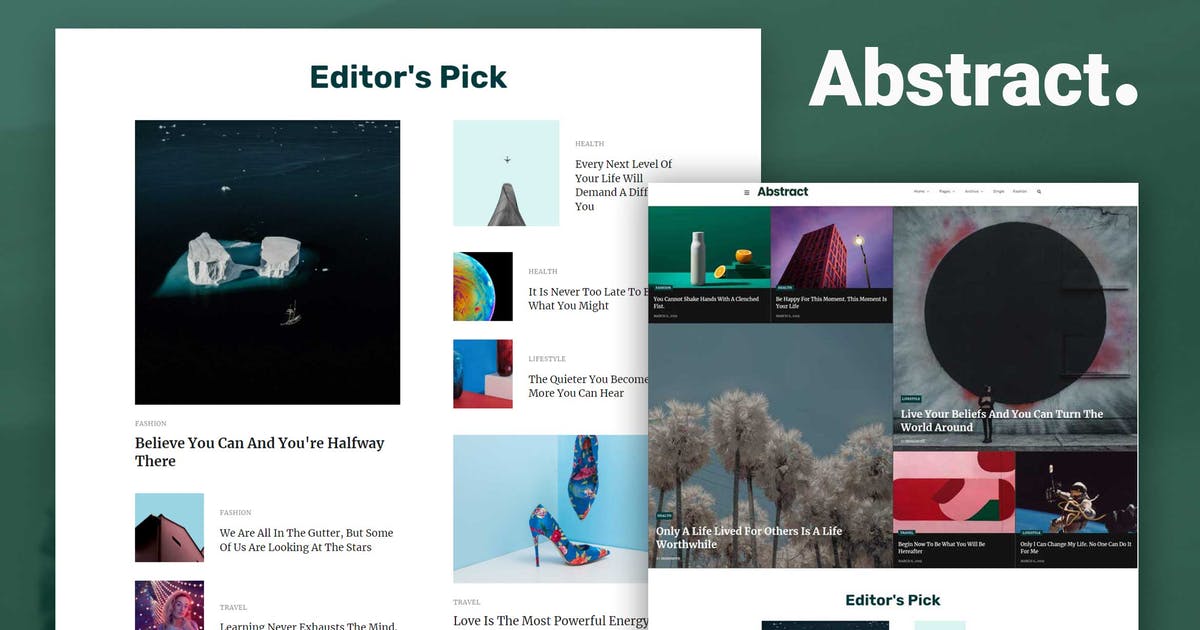 Abstract – Blog & Magazine Elementor Template Kit
