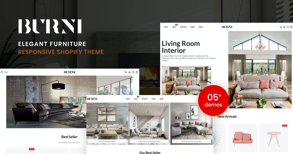 Burni – Elegant Furniture Shop For Shopify