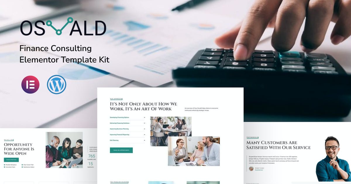 Osvald – Finance Consulting Elementor Template Kit