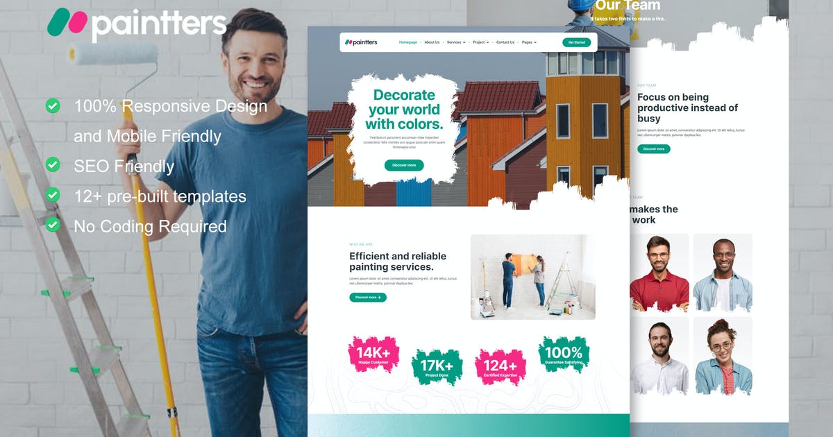 Paintters – Painting Service Elementor Template Kit