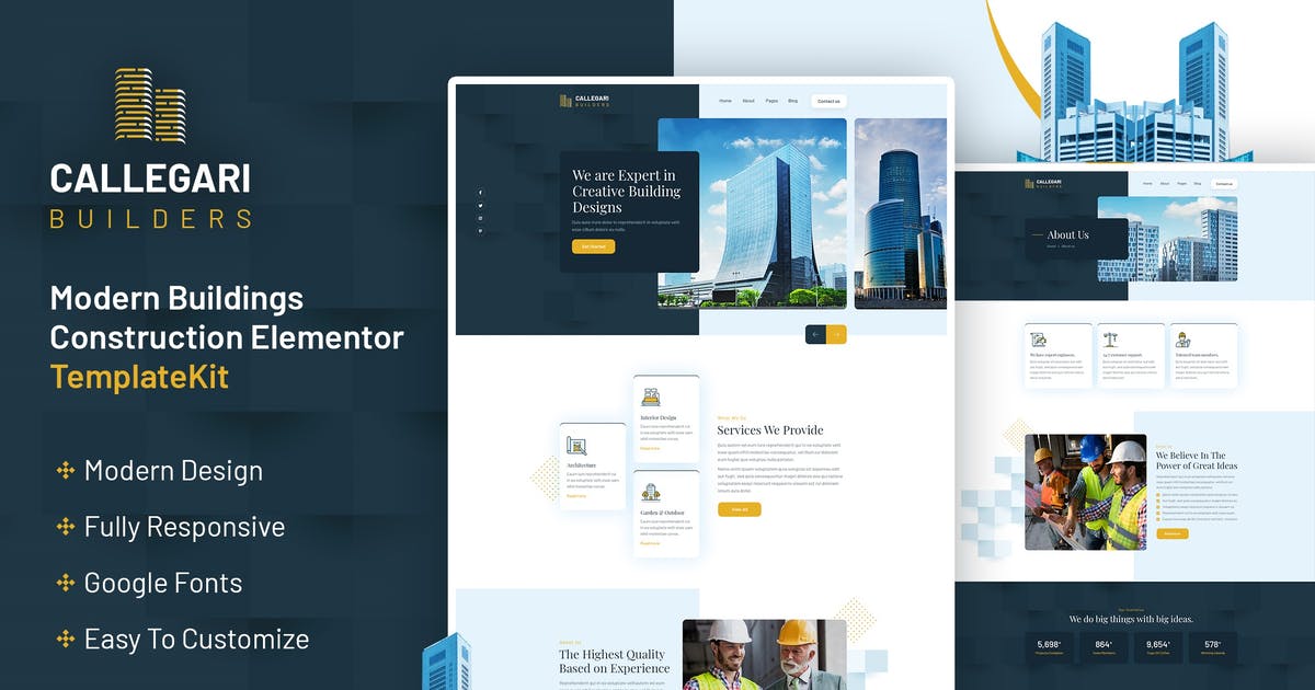 Callegari Builders | Elementor Template Kit