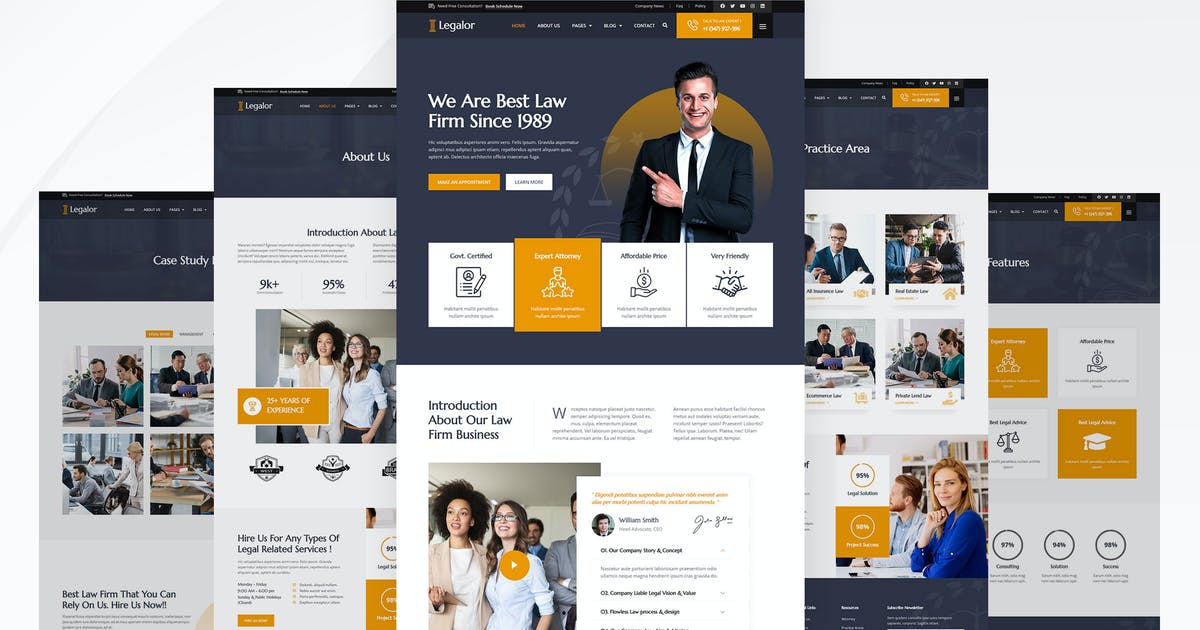 Legalor – Law Firm & Attorney Elementor Template Kit