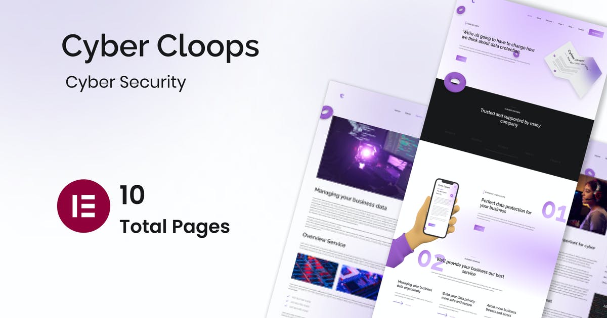 Cyber Cloop – Cyber Security Elementor Template Kits