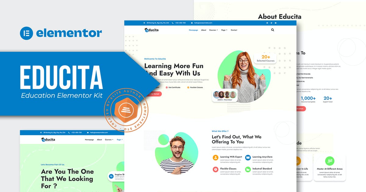 Educita – Education Elementor Template Kit