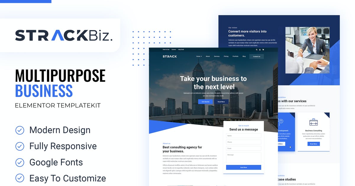 STRACK Biz | Elementor Template Kit