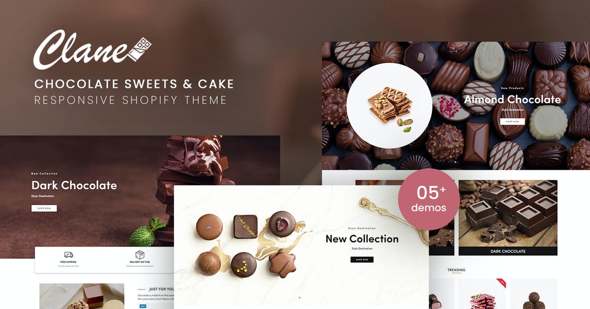 Clane – Chocolate Sweets & Cake Shopify Theme