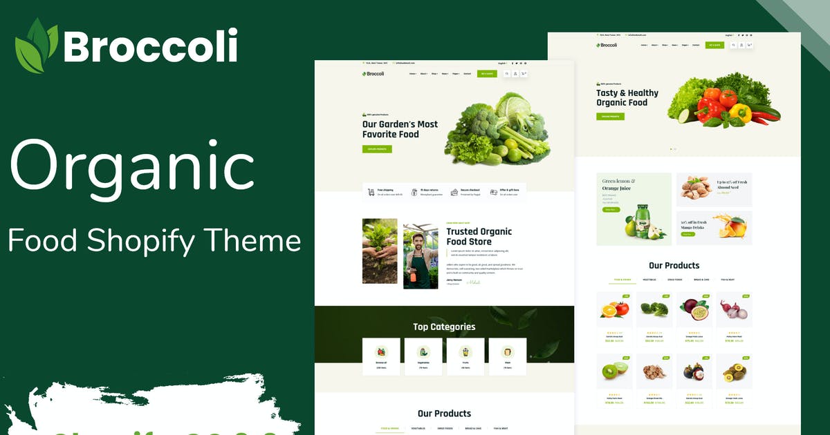 Broccoli – Organic Food Shopify Theme
