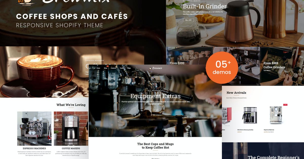 Brewmix – Coffee Shops and CafÃ©s Shopify Theme