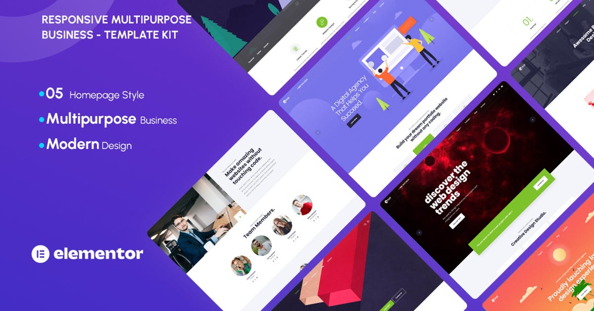 Elix – Responsive Multipurpose Creative Business Template Kit