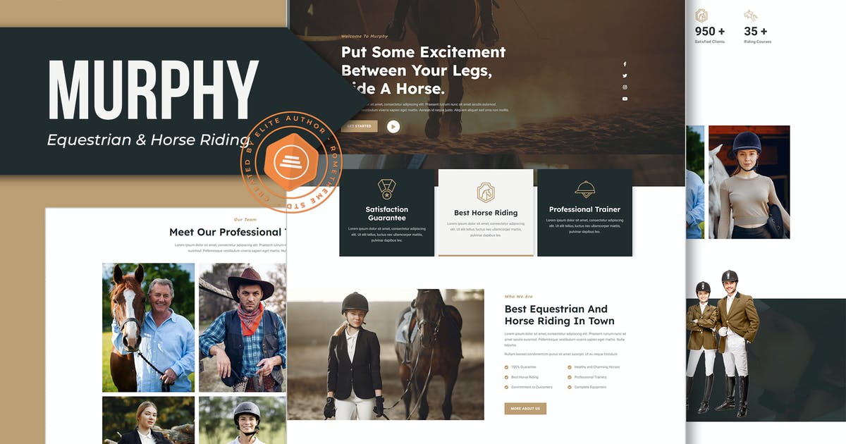 Murphy – Equestrian & Horse Riding Elementor Template Kit