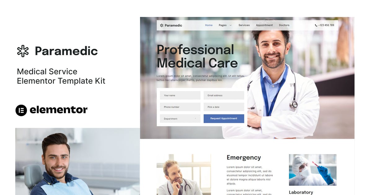 Paramedic – Medical Elementor Template Kit