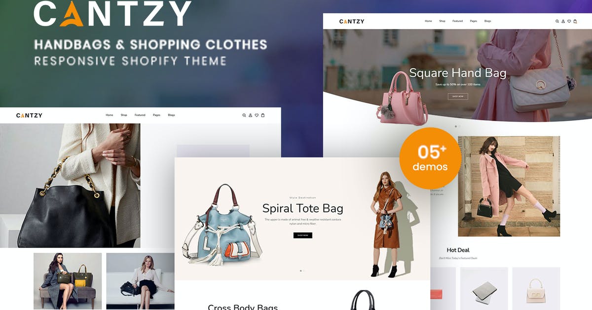 Cantzy – Handbags & Shopping Clothes Shopify Theme