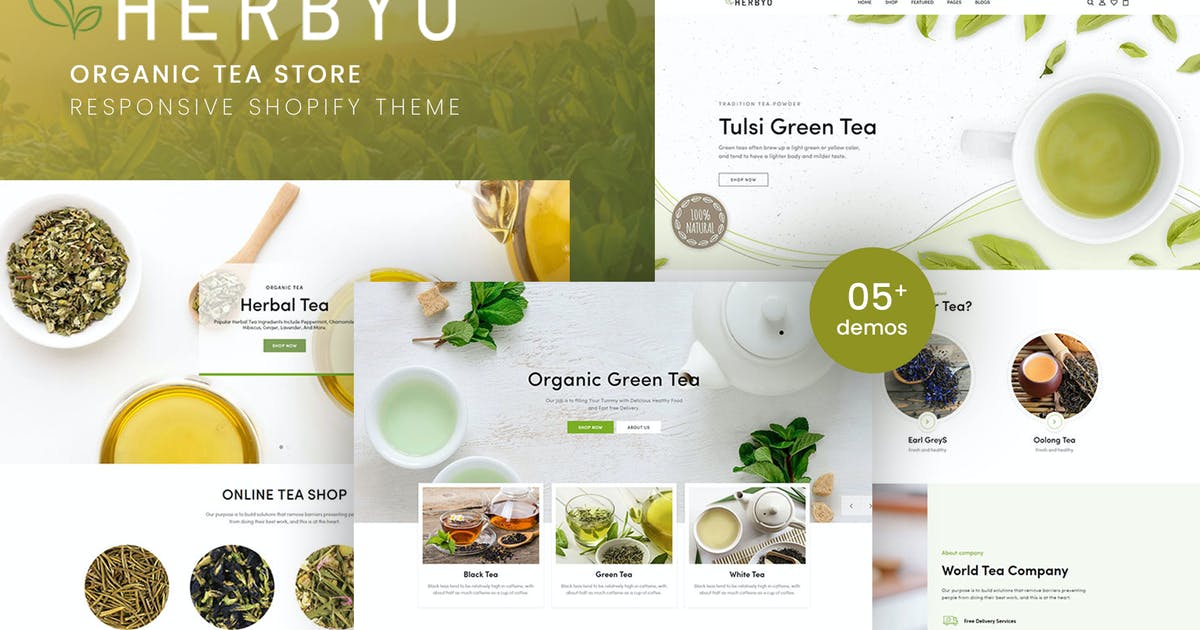 Herbyo – Organic Tea Store Shopify Theme