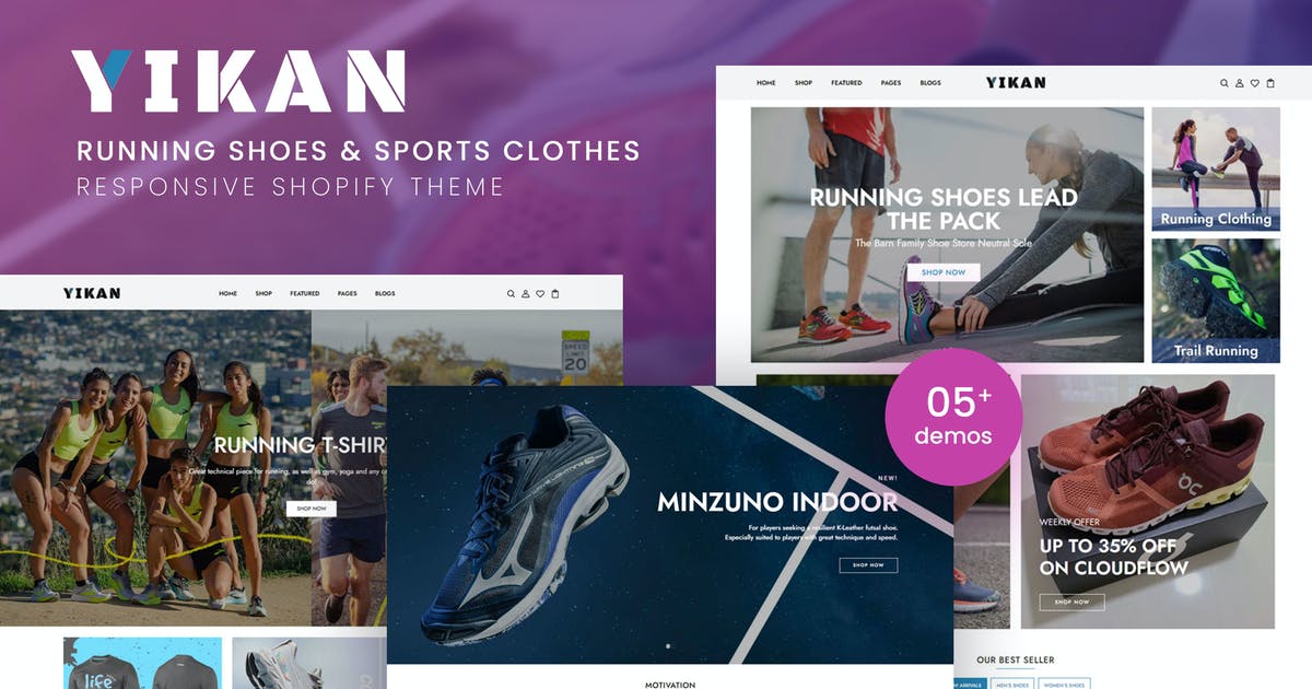 Yikan – Running Shoes & Sports Shopify Theme
