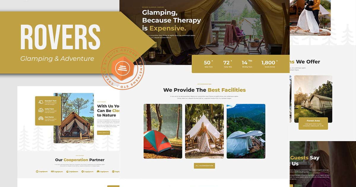 Rovers – Glamour Camping & Adventure Elementor Template Kit