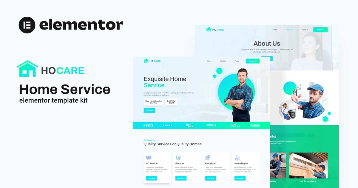 Hocare – Home Service Elementor Template Kit