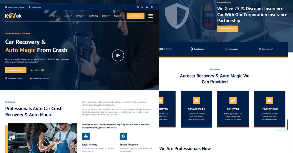 Ketok – Auto Detailing & Repair Business Elementor Pro Template Kit