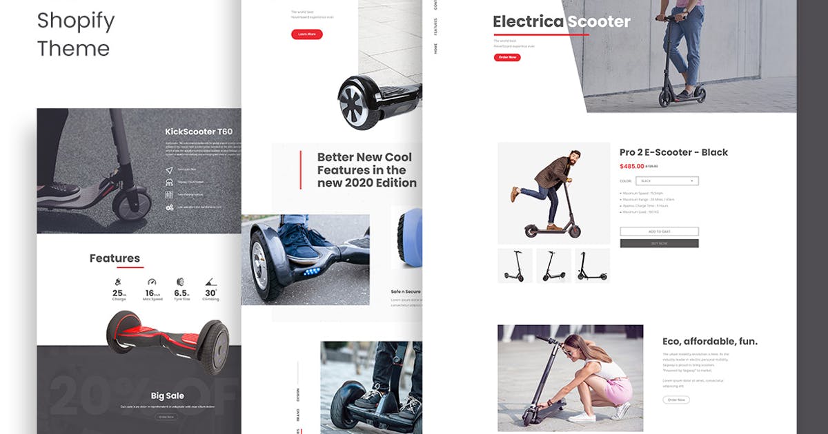 Escoot – Single Product Shopify Theme