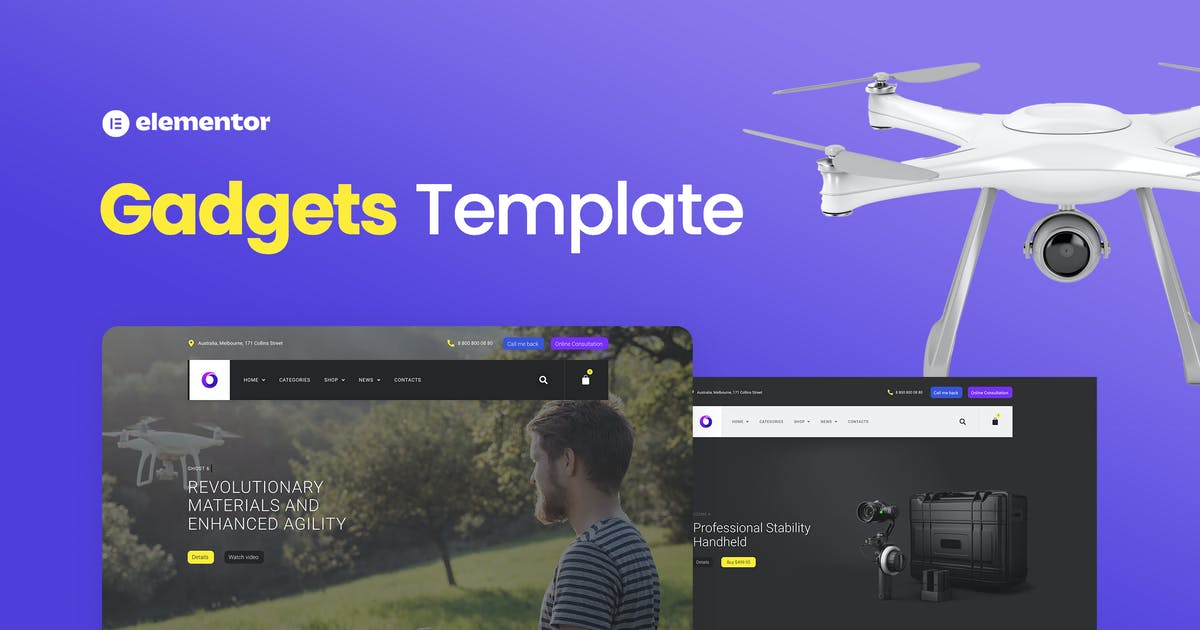 Bzzz - Gadgets eCommerce Elementor Template Kit