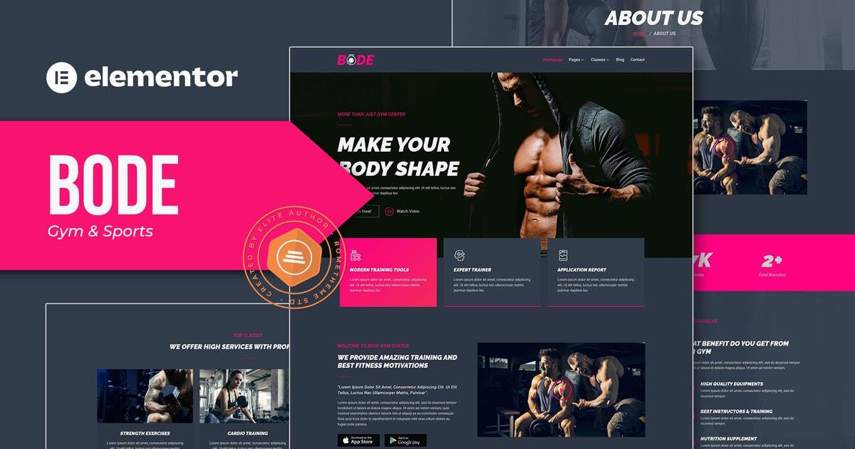 Bode – Gym & Sports Elementor Template Kit